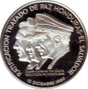 Medal - Honduras - El Salvador Peace Treaty 1980 - Honduras