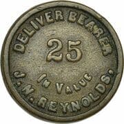 25 Cents (J.N. Reynolds, Cockburn Harbour) - Turks and Caicos Islands