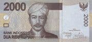 2000 Rupiah 2000 IDR = JPY 19