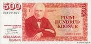 500 Krónur 500 ISK = JPY 631