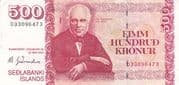 500 Krónur 500 ISK = JPY 632