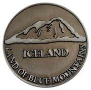 Medal - Land of Blue Mountains (Tourist Souvenir) - Iceland