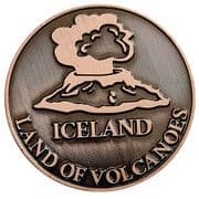 Medal - Land of Volcanoes (Tourist Souvenir) - Iceland