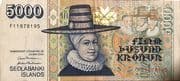 5000 Krónur 5000 ISK = JPY 6317