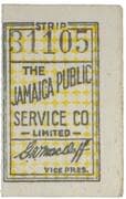 Employee Fare Ticket - The Jamaica Public Service Co - Jamaica