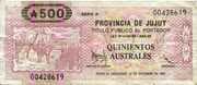 500 Australes - Jujuy