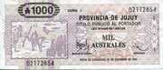 1000 Australes - Jujuy