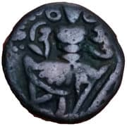 Æ Stater - Tribhuvanagupta - Utpala Dynasty- Kashmi (Medvial) - Post-Hunnic dynasties of Kashmir