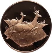Medal - East African Wild Life Society (Thomson's gazelles) - Kenya