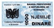 1000 Dinarë - Kosovo