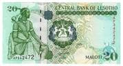 20 Maloti 20 LSL = JPY 191