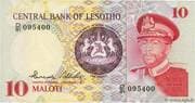 10 Maloti 10 LSL = JPY 95