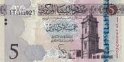 5 Dinars 5 LYD = JPY 124