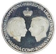 Medal - 1967 Marriage Johann Adam w. Maria - Liechtenstein