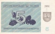 5 Talonas