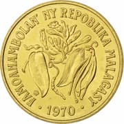 10 Francs = 2 Ariary 2 MGF = JPY 0.08