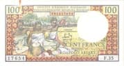 100 Francs = 20 Ariary