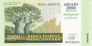2000 Ariary = 10 000 Francs 2000 MGA = JPY 76
