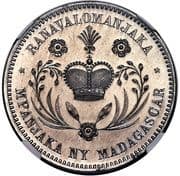 5 Francs - Ranavalona III (Small lettering) - Madagascar