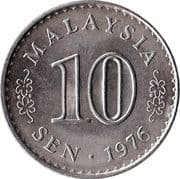 10 Sen 0.10 MYR = JPY 4.00