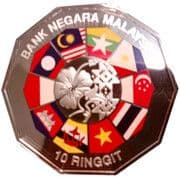 10 Ringgit 10 MYR = JPY 404