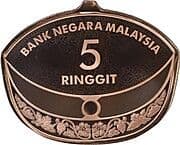 5 Ringgit 5 MYR = JPY 203