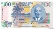 100 Kwacha 100 MWK = JPY 9.10
