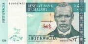 50 Kwacha 50 MWK = JPY 4.55