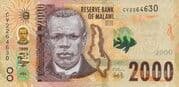 2000 Kwacha 2000 MWK = JPY 183