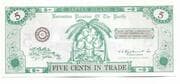 5 Cents in Trade Japtan Island (Eniwetok) - Marshall Islands