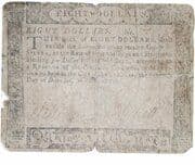 8 Dollars / 36 Shillings (Colony of Maryland) - Colony of Maryland