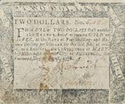 2 Dollars - Colony of Maryland