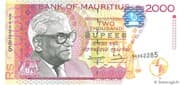 2000 Rupees 2000 MUR = JPY 6658