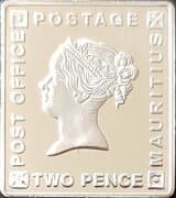 Token - Postage Stamp Mauritius 2 Pence - Mauritius