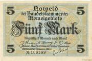 5 Mark - Memel Territory