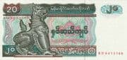 20 Kyats 20 MMK = JPY 1.50