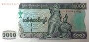 1000 Kyats 1000 MMK = JPY 75
