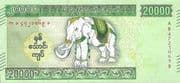 20 000 Kyats 20 000 MMK = JPY 1519