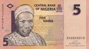 5 Naira 5 NGN = JPY 0.57