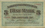 5 Mark (Darlehnskasse Ost) - Ober Ost