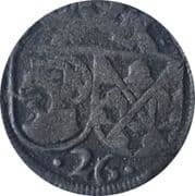 1 Pfennig - Martin, Louis XIV, Charles Wolfgang and Louis XV - Öttingen