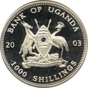 1000 Shillings 1000 UGX = JPY 43