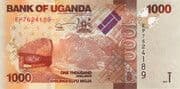 1000 Shillings 1000 UGX = JPY 43