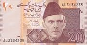 20 Rupees 20 PKR = JPY 11