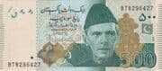 500 Rupees 500 PKR = JPY 282