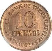 10 Centavos 0.10 PHP = JPY 0.27