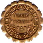 10 Centimes - Chambres de Commerce - Provençal Region (Brass) - Region of Provence-Alpes-Côte d'Azur