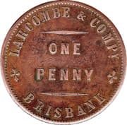 1 Penny - Larcombe and Compy. (Brisbane; Queensland) - Queensland
