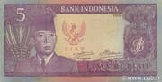 5 Rupiah (Overprint) - Riau
