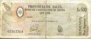 500 Pesos Argentinos - Salta